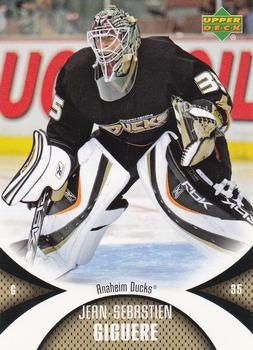 #2 Jean-Sebastien Giguere - Anaheim Ducks - 2006-07 Upper Deck Mini Jersey Hockey