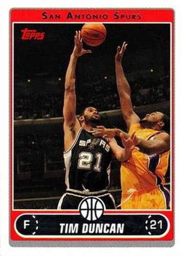 #2 Tim Duncan - San Antonio Spurs - 2006-07 Topps Basketball