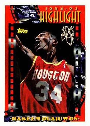#2 Hakeem Olajuwon - Houston Rockets - 1993-94 Topps Basketball