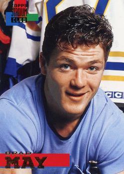 #2 Brad May - Buffalo Sabres - 1994-95 Stadium Club Hockey