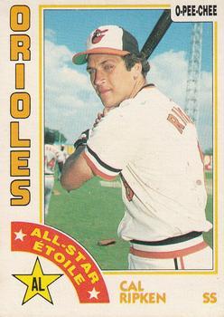 #2 Cal Ripken - Baltimore Orioles - 1984 O-Pee-Chee Baseball