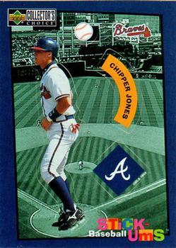 #2 Chipper Jones - Atlanta Braves -1998 Collector's Choice - Stick-Ums Baseball