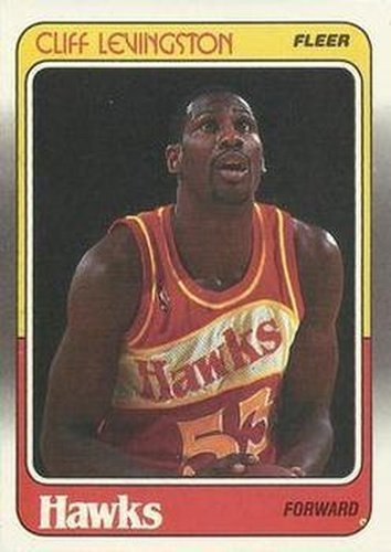 #2 Cliff Levingston - Atlanta Hawks - 1988-89 Fleer Basketball