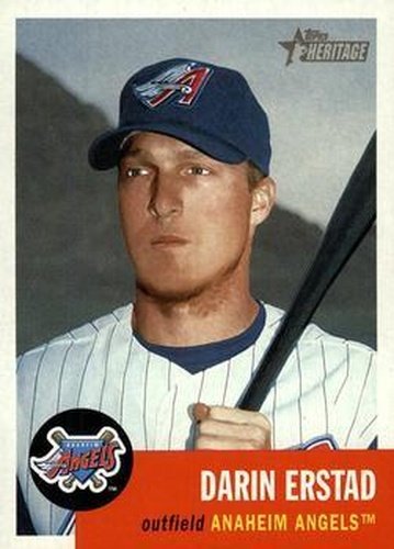 #2 Darin Erstad - Anaheim Angels - 2002 Topps Heritage Baseball