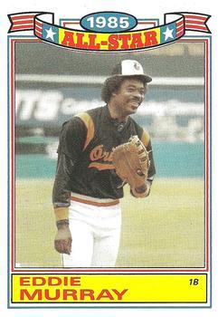 #2 Eddie Murray - Baltimore Orioles - 1986 Topps Baseball - Glossy All-Stars