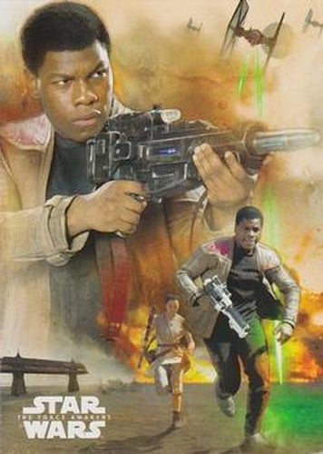 #2 Finn - 2015 Topps Star Wars The Force Awakens - Character Montage