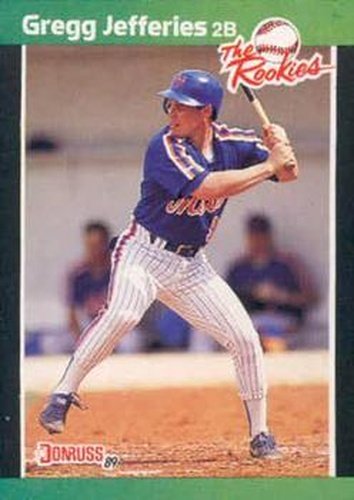 #2 Gregg Jefferies - New York Mets - 1989 Donruss The Rookies Baseball