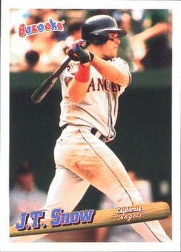 #2 J.T. Snow - California Angels - 1996 Bazooka Baseball