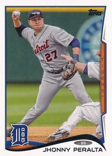 #2 Jhonny Peralta - Detroit Tigers - 2014 Topps Baseball