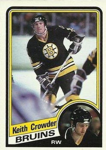 #2 Keith Crowder - Boston Bruins - 1984-85 Topps Hockey