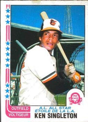 #2 Ken Singleton - Baltimore Orioles - 1982 O-Pee-Chee Baseball