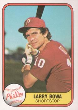 #2 Larry Bowa - Philadelphia Phillies - 1981 Fleer Baseball