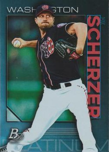 #2 Max Scherzer - Washington Nationals - 2020 Bowman Platinum Baseball