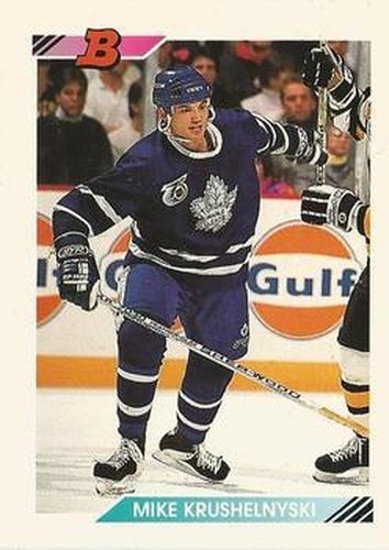 #2 Mike Krushelnyski - Toronto Maple Leafs - 1992-93 Bowman Hockey