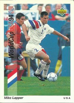 #2 Mike Lapper - USA - 1993 Upper Deck World Cup Preview English/Spanish Soccer