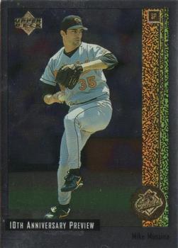 #2 Mike Mussina - Baltimore Orioles - 1998 Upper Deck - 10th Anniversary Preview Baseball