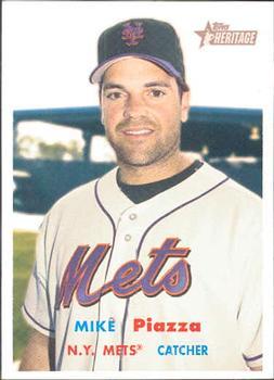 #2 Mike Piazza - New York Mets - 2006 Topps Heritage Baseball