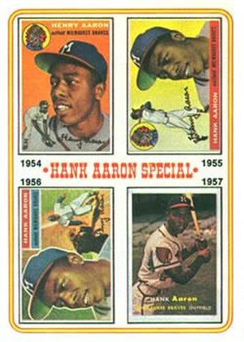 #2 Hank Aaron Special 1954-1957 - Milwaukee Braves - 1974 Topps Baseball