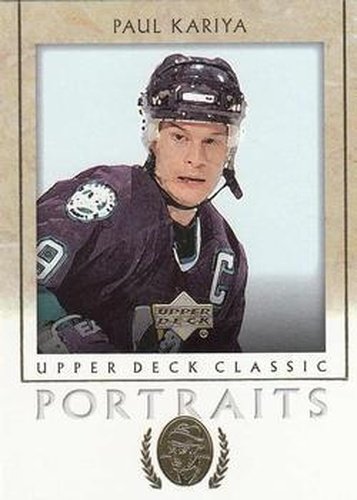 #2 Paul Kariya - Anaheim Mighty Ducks - 2002-03 Upper Deck Classic Portraits Hockey