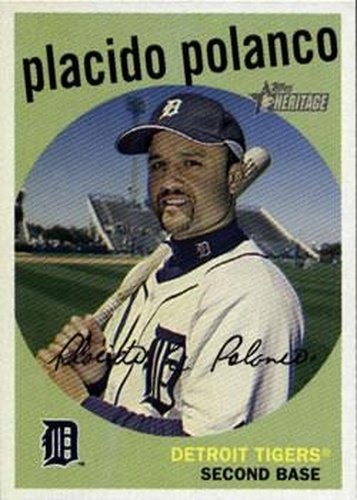 #2 Placido Polanco - Detroit Tigers - 2008 Topps Heritage Baseball