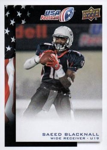 #2 Saeed Blacknall - USA - 2014 Upper Deck USA Football