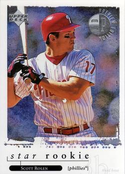#2 Scott Rolen - Philadelphia Phillies - 1998 Upper Deck - Rookie Edition Preview Baseball