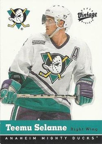 #2 Teemu Selanne - Anaheim Mighty Ducks - 2000-01 Upper Deck Vintage Hockey