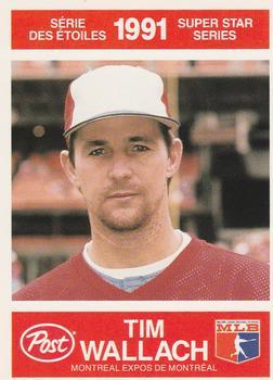 #2 Tim Wallach - Montreal Expos - 1991 Post Canada Super Star Series Baseball