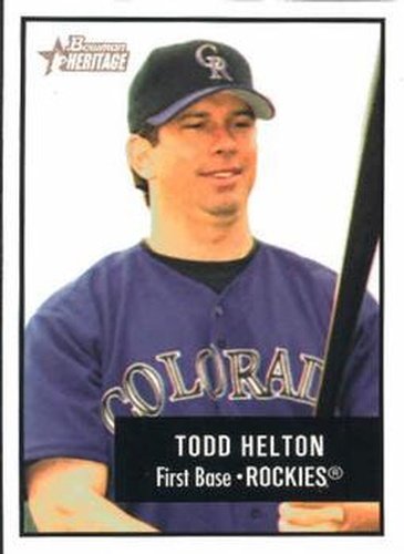#2 Todd Helton - Colorado Rockies - 2003 Bowman Heritage Baseball