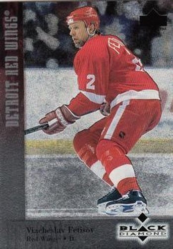 #2 Viacheslav Fetisov - Detroit Red Wings - 1996-97 Upper Deck Black Diamond Hockey
