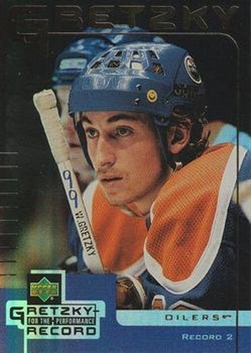#2 Wayne Gretzky - Edmonton Oilers - 1999-00 Upper Deck McDonald's Wayne Gretzky Performance for the Record Hockey