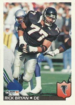 #2 Rick Bryan - Atlanta Falcons - 1992 Fleer Football