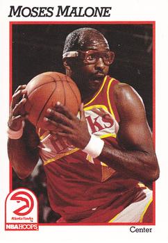 #2 Moses Malone - Atlanta Hawks - 1991-92 Hoops Basketball