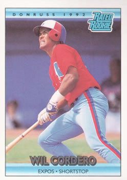#2 Wil Cordero - Montreal Expos - 1992 Donruss Baseball