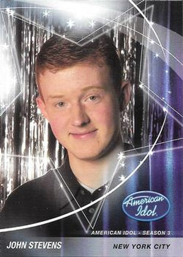 #2 John Stevens - New York City - 2004 Fleer American Idol Season 3