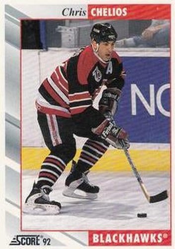 #2 Chris Chelios - Chicago Blackhawks - 1992-93 Score USA Hockey