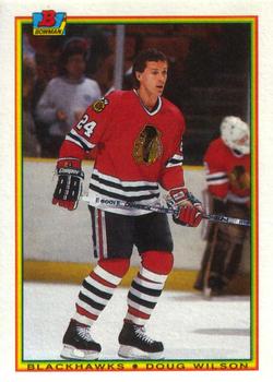 #2 Doug Wilson - Chicago Blackhawks - 1990-91 Bowman Hockey