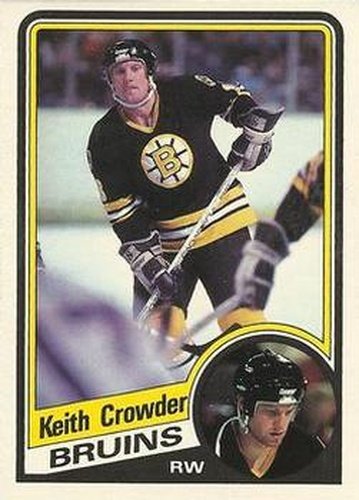 #2 Keith Crowder - Boston Bruins - 1984-85 O-Pee-Chee Hockey