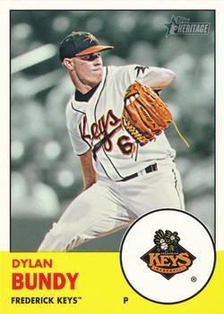 #2a Dylan Bundy - Frederick Keys - 2012 Topps Heritage Minor League Baseball