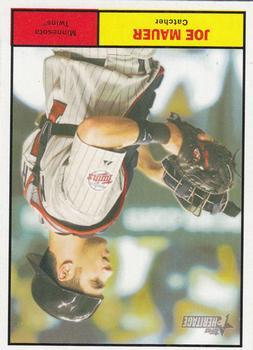 #2b Joe Mauer - Minnesota Twins - 2010 Topps Heritage Baseball