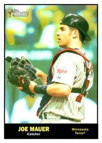 #2c Joe Mauer - Minnesota Twins - 2010 Topps Heritage Baseball