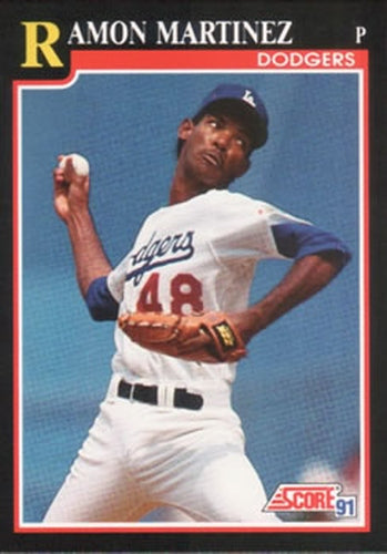 #300 Ramon Martinez - Los Angeles Dodgers - 1991 Score Baseball