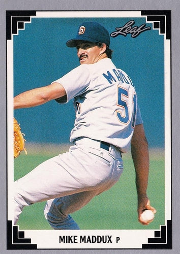 #300 Mike Maddux - San Diego Padres - 1991 Leaf Baseball