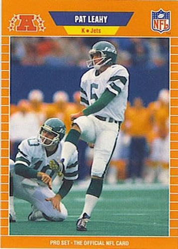 #300 Pat Leahy - New York Jets - 1989 Pro Set Football