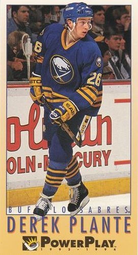 #300 Derek Plante - Buffalo Sabres - 1993-94 Fleer PowerPlay Hockey