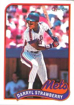 #300 Darryl Strawberry - New York Mets - 1989 O-Pee-Chee Baseball
