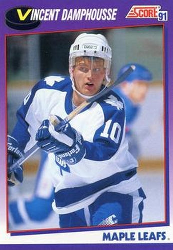 #300 Vincent Damphousse - Toronto Maple Leafs - 1991-92 Score American Hockey