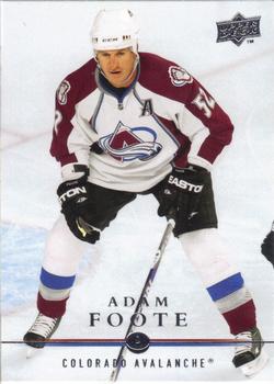 #300 Adam Foote - Colorado Avalanche - 2008-09 Upper Deck Hockey