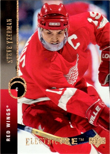 #300 Steve Yzerman - Detroit Red Wings - 1994-95 Upper Deck Hockey - Electric Ice