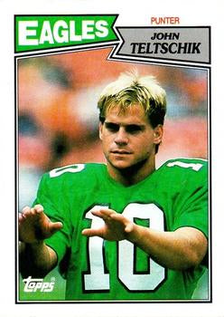 #300 John Teltschik - Philadelphia Eagles - 1987 Topps Football